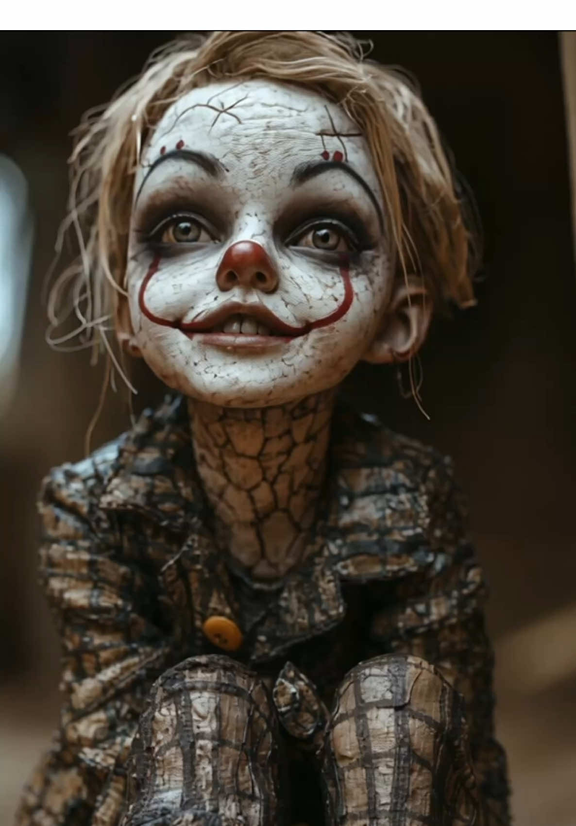 The Tears Behind the Paint #clown #circus #horrortok #horrorstory #sad #emotional #creepy #spooky #aiart #ai 