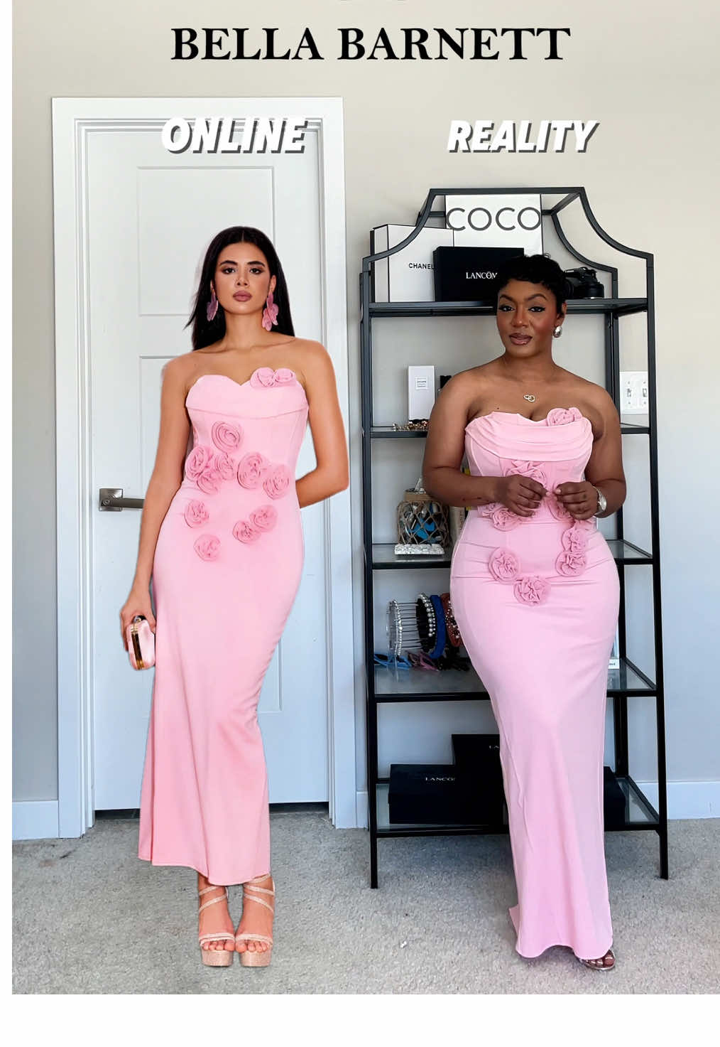 Happy new month! Imin love with this beautiful  @bellabarnett.official  dress! Dress: Irosa Flowers Fishbone Maxi Dress I am wearing wear a size Small and I am 4’11 for references. #creatorsearchinsights #thisorthat #onlinevsreality #bellabarnett #bbgals #affordableluxury #outfit #outfitinspo #outfitideas #whatiorderedversuswhatigot #ootdinspo #OOTD 