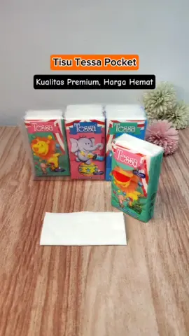 Tisu Pocket Tessa:  Daya serap maksimal, kualitas terjamin!  Praktis, ekonomis, dan cocok untuk segala kebutuhan.   Isi 10 lembar per pak.  #TisuTessa #Praktis #Affiliatepemula #Review #TisuWajah #TisuSaku  