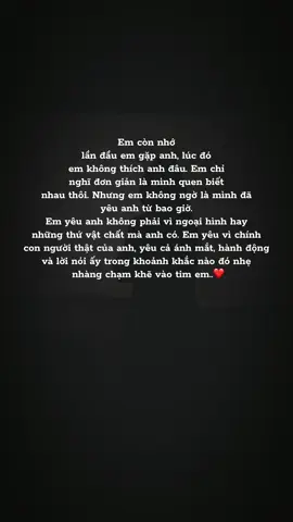 Em vẫn còn nhớ lần đầu em gặp anh..#stt #fouryou #xhtiktok #tâmtrạng 