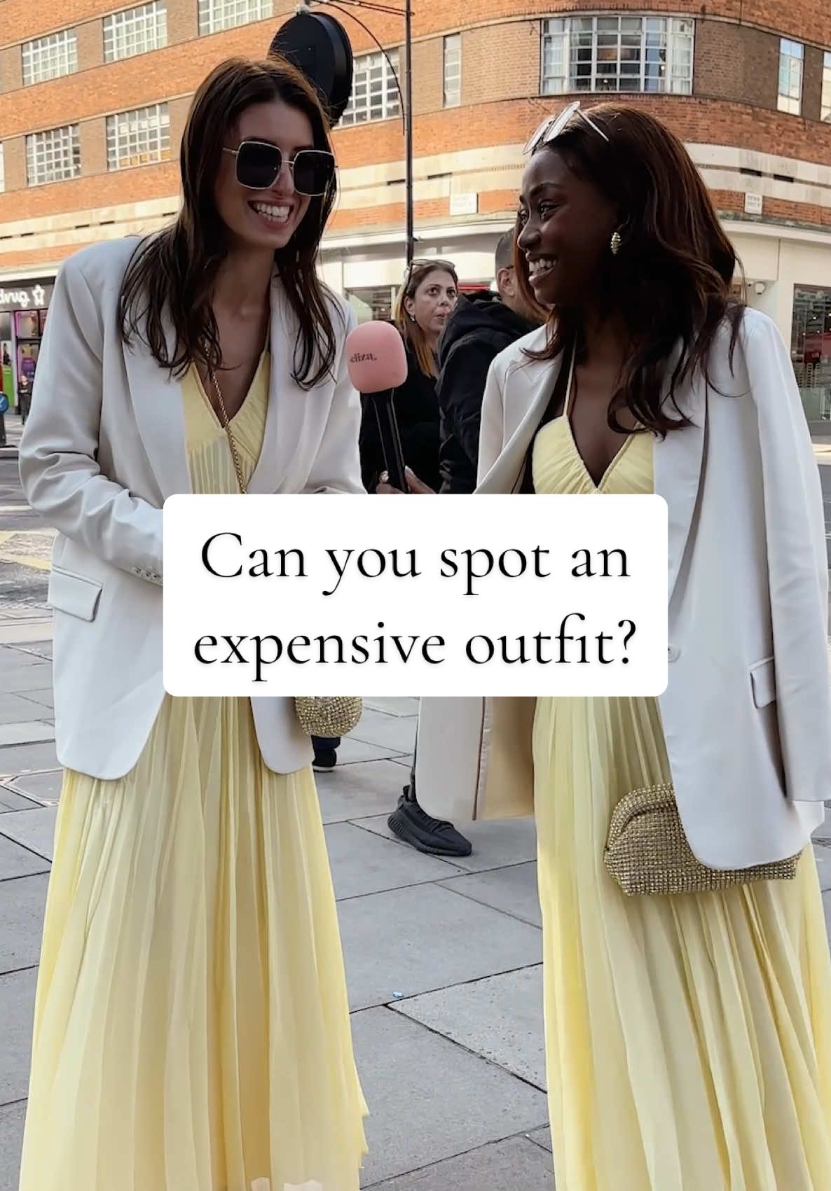 Come BTS with us as we play a little April Fool’s prank! One of our outfits originally had a designer price tag, but we found them as bargains @TK Maxx could the public spot  the difference?   #TKMaxx #TKMaxxfinds #AprilFools #designer #highstreet #guessinggame #minimic #TikTokFashion 
