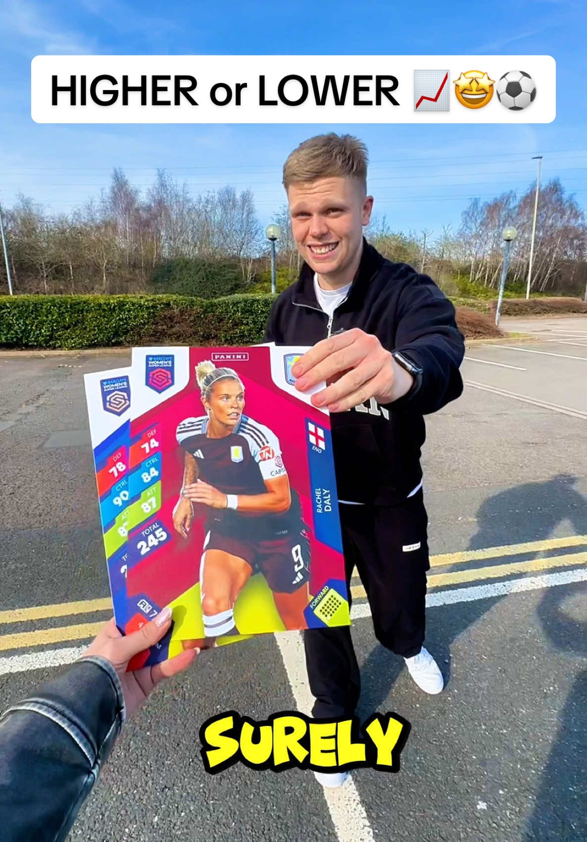 Higher or Lower WSL Challenge! 🤩⚽️🎁 My girlfriend gave me a challenge! If I could make it to the end of this Womens Super League @Panini UK & Ireland Adrenalyn XL game, she would buy me WHATEVER I WANTED! 🔥 Lets see what happened 👀 #wsl  #WomensFootball #footballtiktok #womenssuperleague #footballcards 