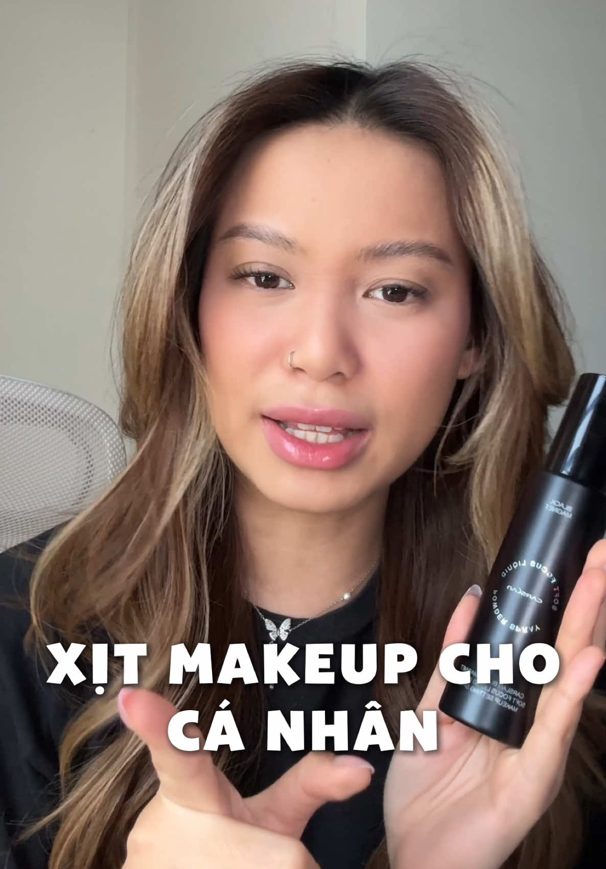 Một chiếc xịt makeup cho mấy bạn makeup cá nhân nè, trải nghiệm thử xem sao mí bà #goclamdep #BeautyTok #xitkhoanen  