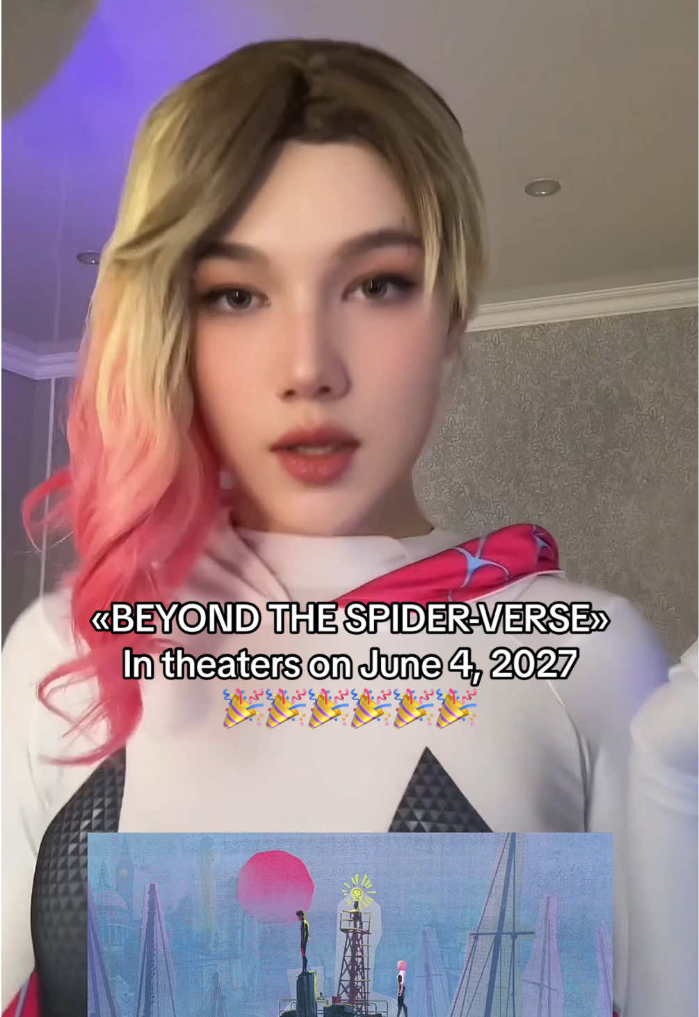 Yeah, you guys take your time because OMG you’re cooking with these shots// #gwenstacy #cosplay #beyondthespiderverse #acrossthespiderverse #intothespiderverse #spiderverse #spiderman #milesmorales #creatorsearchinsights  