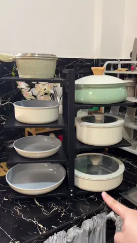 Must have ito para sa mga Cookware natin Pot Shelves Adjustable Kitchen Organizer Metal Rack #potorganizer #kitchenrack #potorganizer #kitchenorganizer #kitchenrack #shelves 