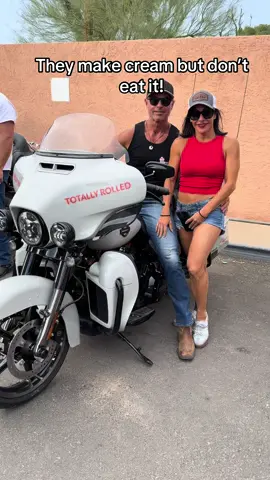 This couple makes ice cream but they don’t eat it! #motorcycles #motorcycles #bikes #arizona #rally #motorcyclerally #bike #bikeshop #rally #harleydavidson #harley 