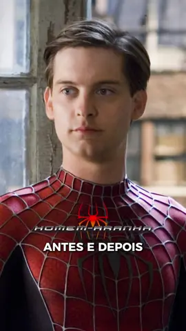 🤧 NOSTALGIA DEMAIS! ANTES E DEPOIS DOS ATORES DE HOMEM-ARANHA! #homemaranha #marvelstudios #tobeymaguire #homemaranha4 #tomholland #avengersdoomsday #antesedepois #nerdsoul 