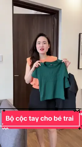 Bộ cộc tay cho bé trai#duongnhim #quanaotreem #bococtay 