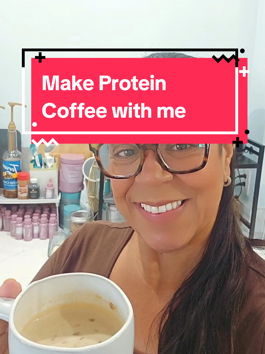 Make protein coffee with me. 36 grams of protein per cup. Comment coffe for links to ingredients #coffee #proteincoffee #delicious ##womeninbusiness #CapCut 