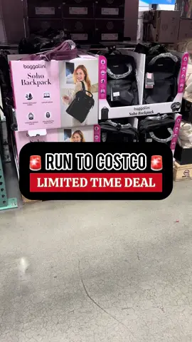 Can’t believe I spotted the Viral Baggallini Soho Backpack on sale‼️ Such a great find 🤩 This Costco location only had the purple and black soho backpack, but keep an eye out for the brown one too. It’s super cute 🥰 (Item 1683689)  #backpack #viral #cute #sale #fypシ #fyp #fypviralシ #costco #run 