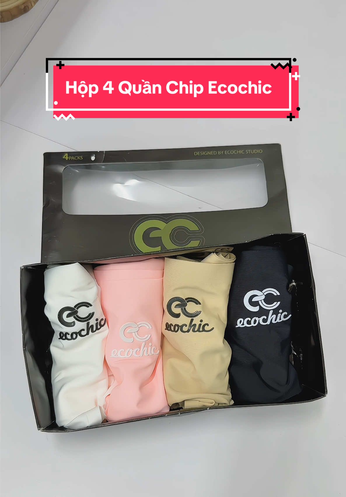 Set 4 quần chíp su đúc mềm mại thoáng khí #ecochic #ecochicvn #quanchip #quanchipsuduc #quanchipcaocap 