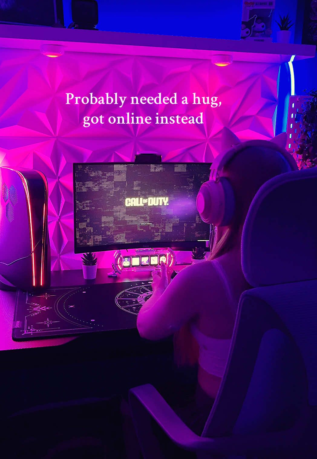 Gaming is an escape that non gamers will never understand 🤍 #gaming #ps5 #GamerGirl #cod #callofduty #fypシ゚ #consolesetup 