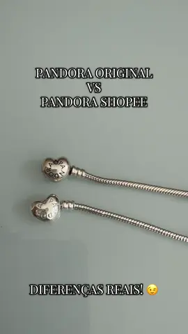 Diferenças reais da Pandora Original vs Pandora Shopeee! Estou apenas dando a minha opinião e espero ajudar, como disse no fim do vídeo, é acessível e vai atender, mas não compactuo com mentiras para dizer que são praticamente idênticas. Qual opinião de vocês? #pandora #pandoracharms #pandorashopee #shopee #pandorabracelet 