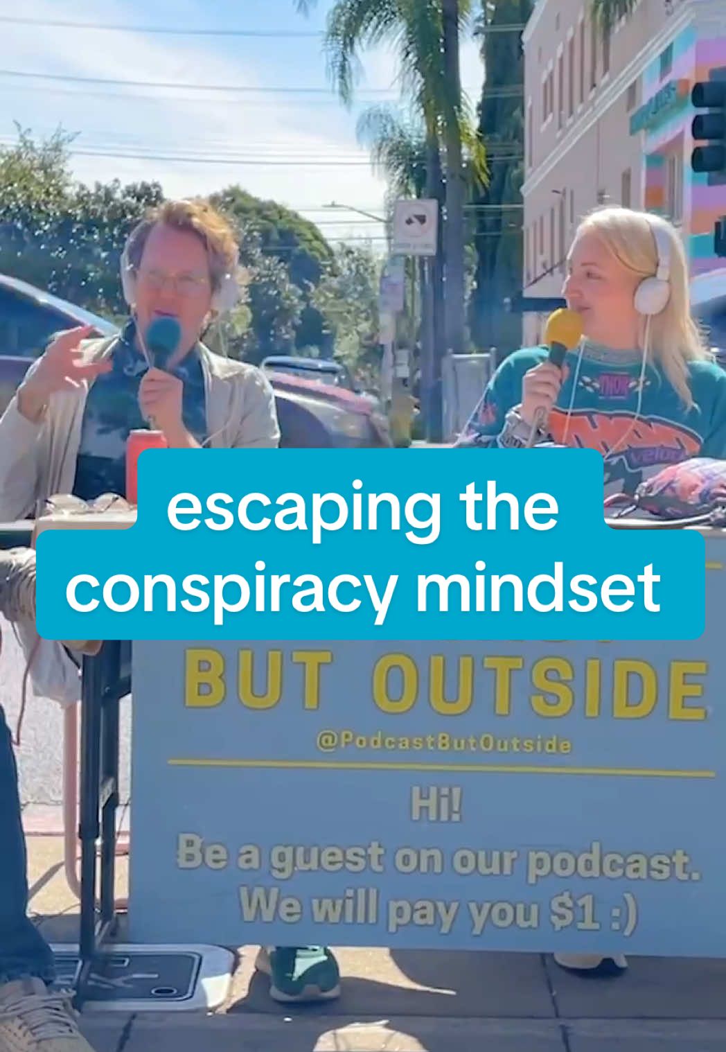 escaping the conspiracy mindset. really great full fascinating interview on the newest Podcast But Outside episode with hilarious guest cohost @Sophie Buddle . listen on podcast apps or watch on YouTube! #podcast #conspiracy #politics #la #conservative #family 