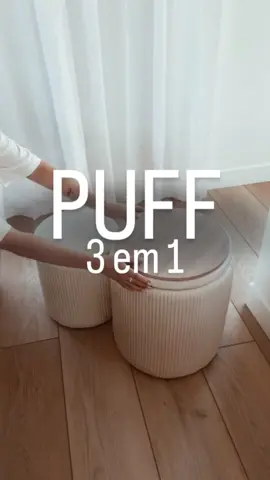 O puff mais versátil que você vai ver! 😍 ✔️ 3 em 1: Pode ser usado como assento, baú organizador e até mesa de apoio; ✔️ Espaço extra sem ocupar espaço: Perfeito para guardar mantas, revistas ou o que precisar; ✔️ Compacto e estiloso: Se encaixa na decoração e ainda deixa o ambiente mais funcional; ✔️ Resistente e confortável: Ótimo para quem recebe visitas e precisa de mais assentos rapidamente. Mais organização e praticidade em um único móvel! 🏡✨ #puff #versatile #moveis #acheinashopee #achadinhos #dicasdecasa #comprasonline #decoration #fypp #donadecasa #fouryou  @⚡️Reeh⚡️  @⚡️Reeh⚡️  @⚡️Reeh⚡️ 