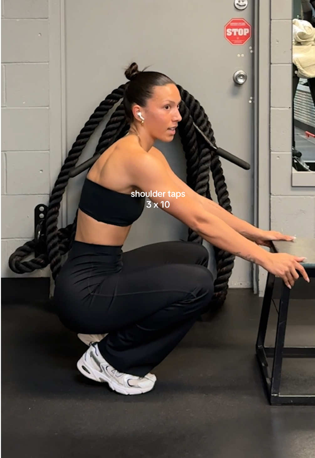 another day, another dumbbell only arm workout slay —wearing @AYBL sculpt wrap flared leggings (code nairee) & fuelled by @Promix Nutrition (code nairee) 🖤 #workout #workoutmotivation #workoutchallenge #workouts #dumbbellworkout #dbonly #armworkouts #armworkout 