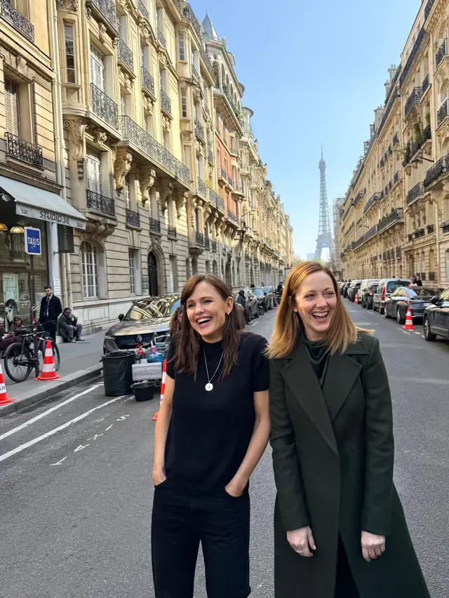 Jen & Judy in Paris. #TheLastThingHeToldMe
