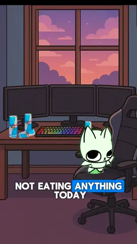 Eating food and drinking water really DOES make you feel better. Huge if true #catsoftiktok #catlover #fyp 