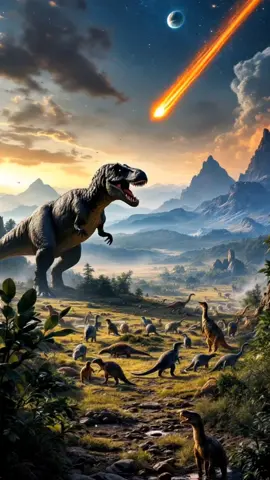 The final moments of the dinosaurs... Witness the epic fall of an era! 🌍🔥 #dinosaur #dinosaurs #extinction  #History #wallpaper #livewallpaper 