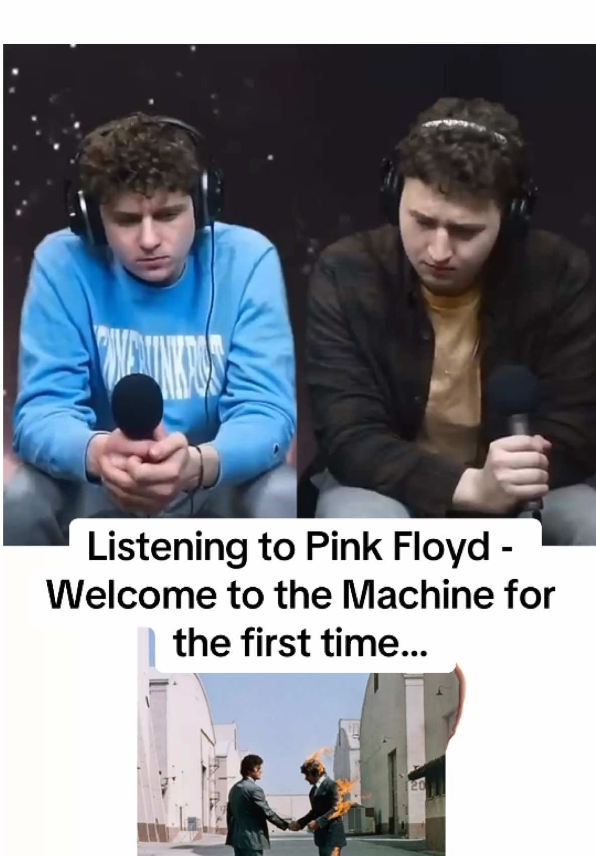 Our first time hearing Pink Floyd - Welcome to the Machine… #pinkfloyd #wishyouwerehere #welcometothemachine #musicreaction #reaction #thejaybudshow 