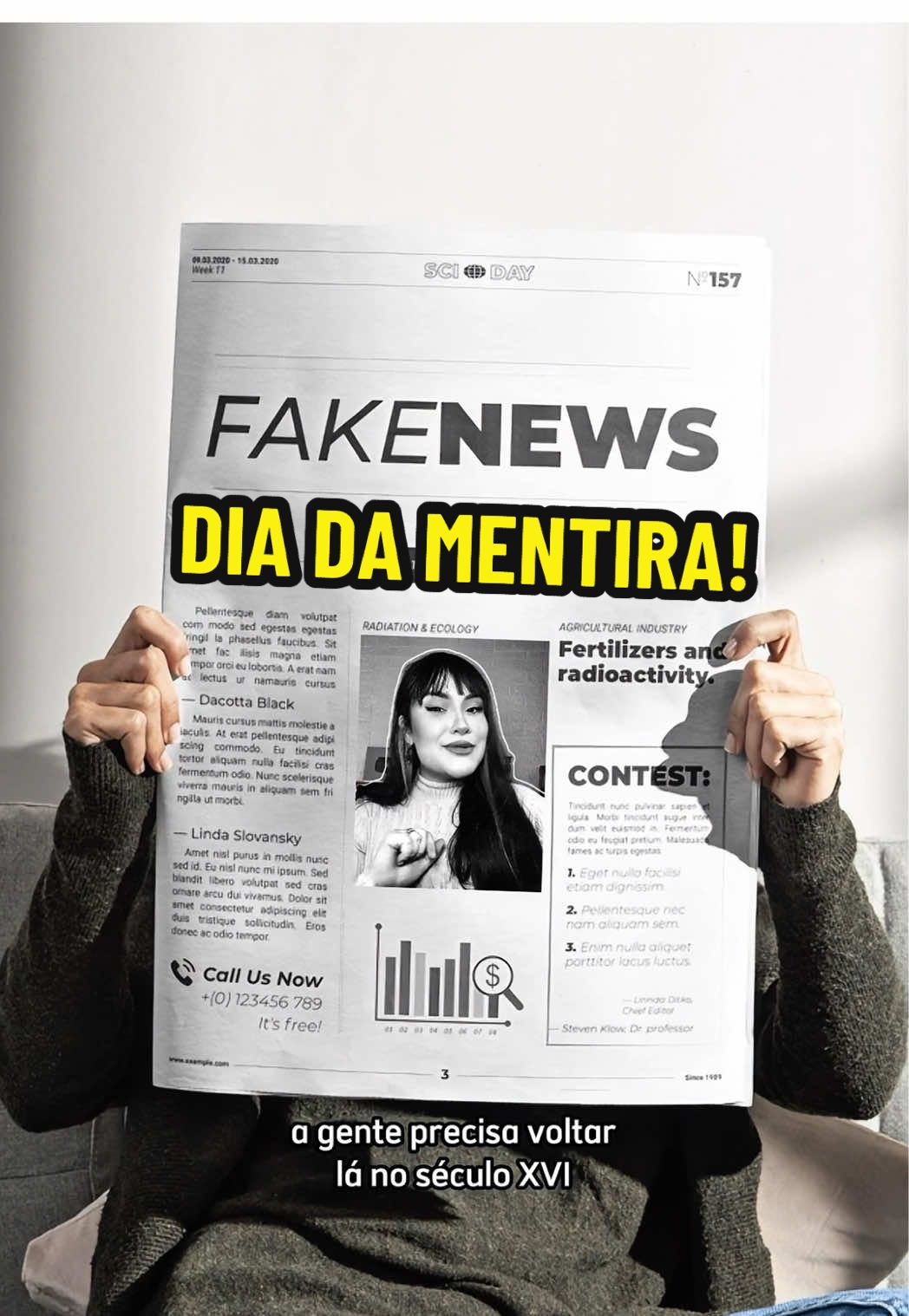 Hoje é DIA DA MENTIRA! 👀 sabe por quê?