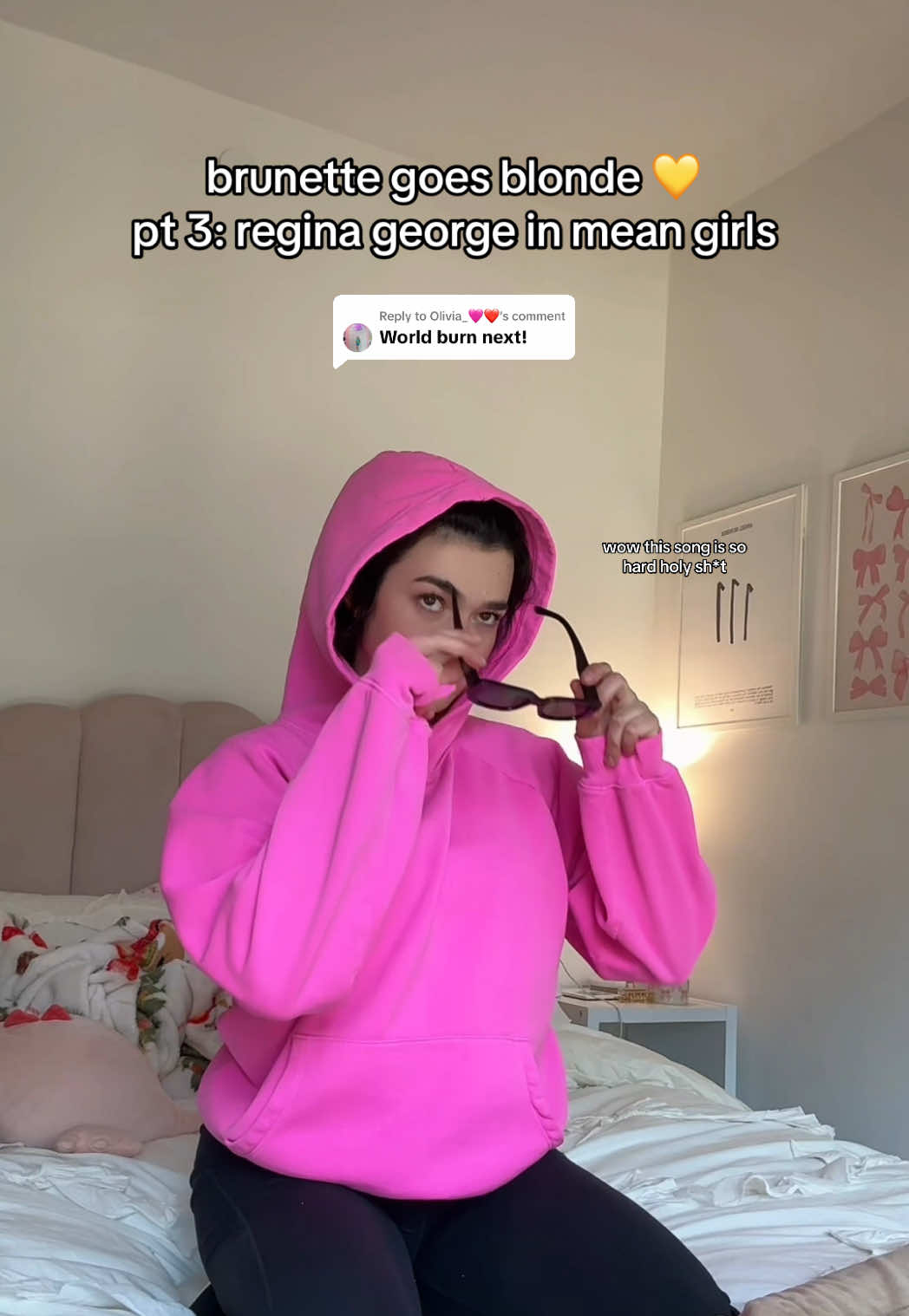 Replying to @Olivia_🩷❤️ I am NOT a regina HAHAH but this was fun #theatreinfluencer #musicaltheatre #theatrekid #brunettegoesblonde #reginageorge #meangirlsmusical 