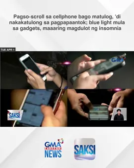 Ginagamit mo ba ang cellphone bilang pampaantok? Sabi ng isang espesyalista, imbes na makatulong, baka lalo lang 'di makatulog. #Saksi #BreakingNewsPH