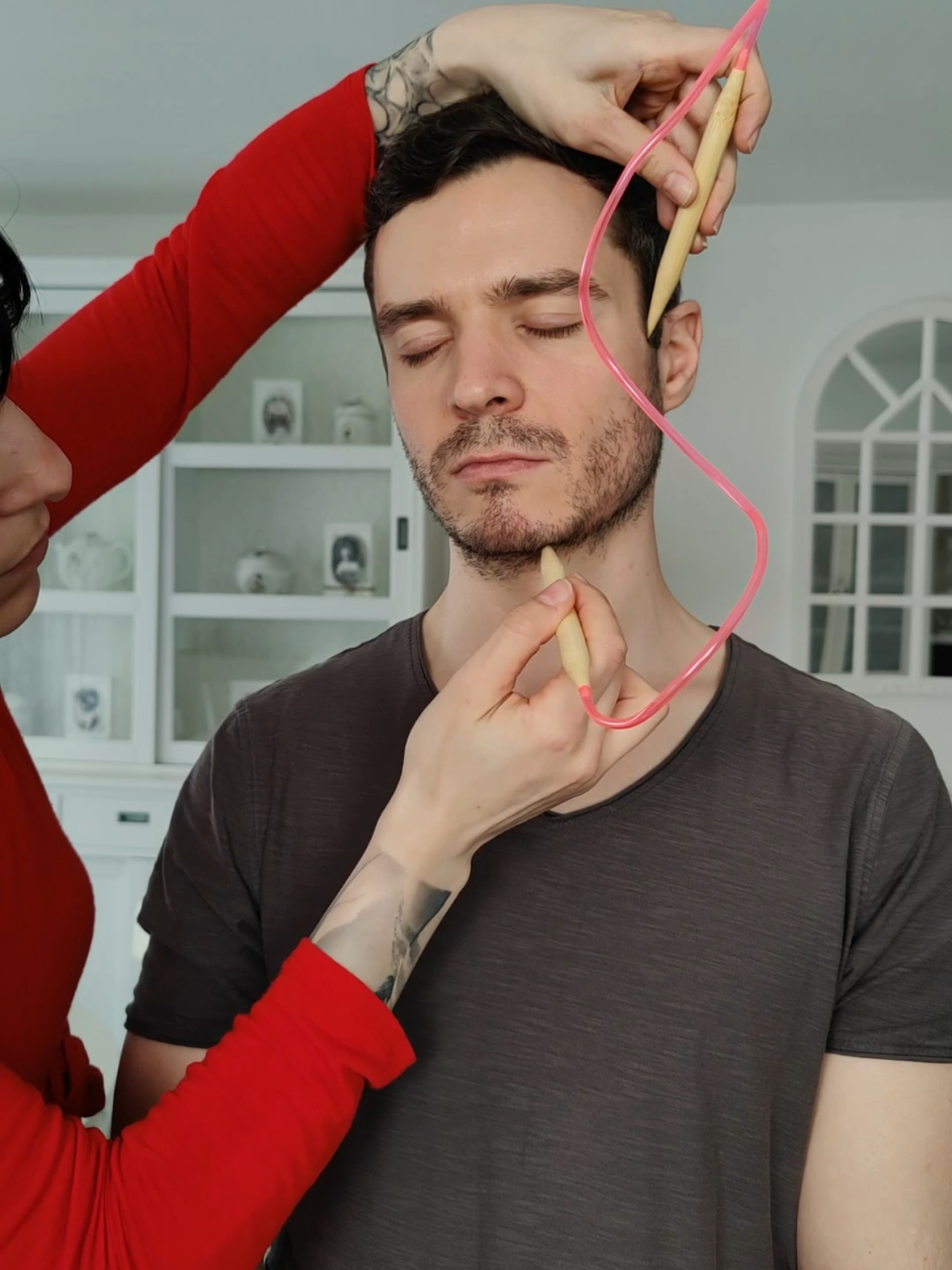 Head and face inspection #asmr #asmrvideo 