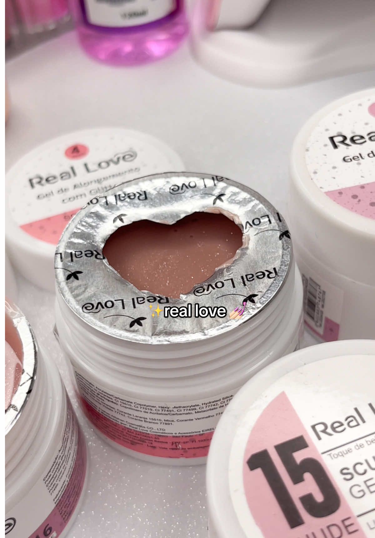 Gel real love é perfeito recomendo muito 💅🏻💖🤌🏻#vaiprofy #fouryou #fyp 