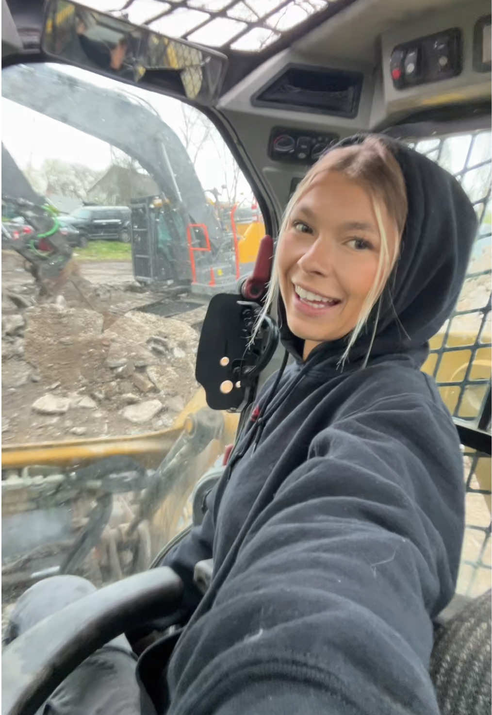 My hoodie> yours #demolition #operator #bluecollarfemale #heavyequipment #volvo #bluecollar 