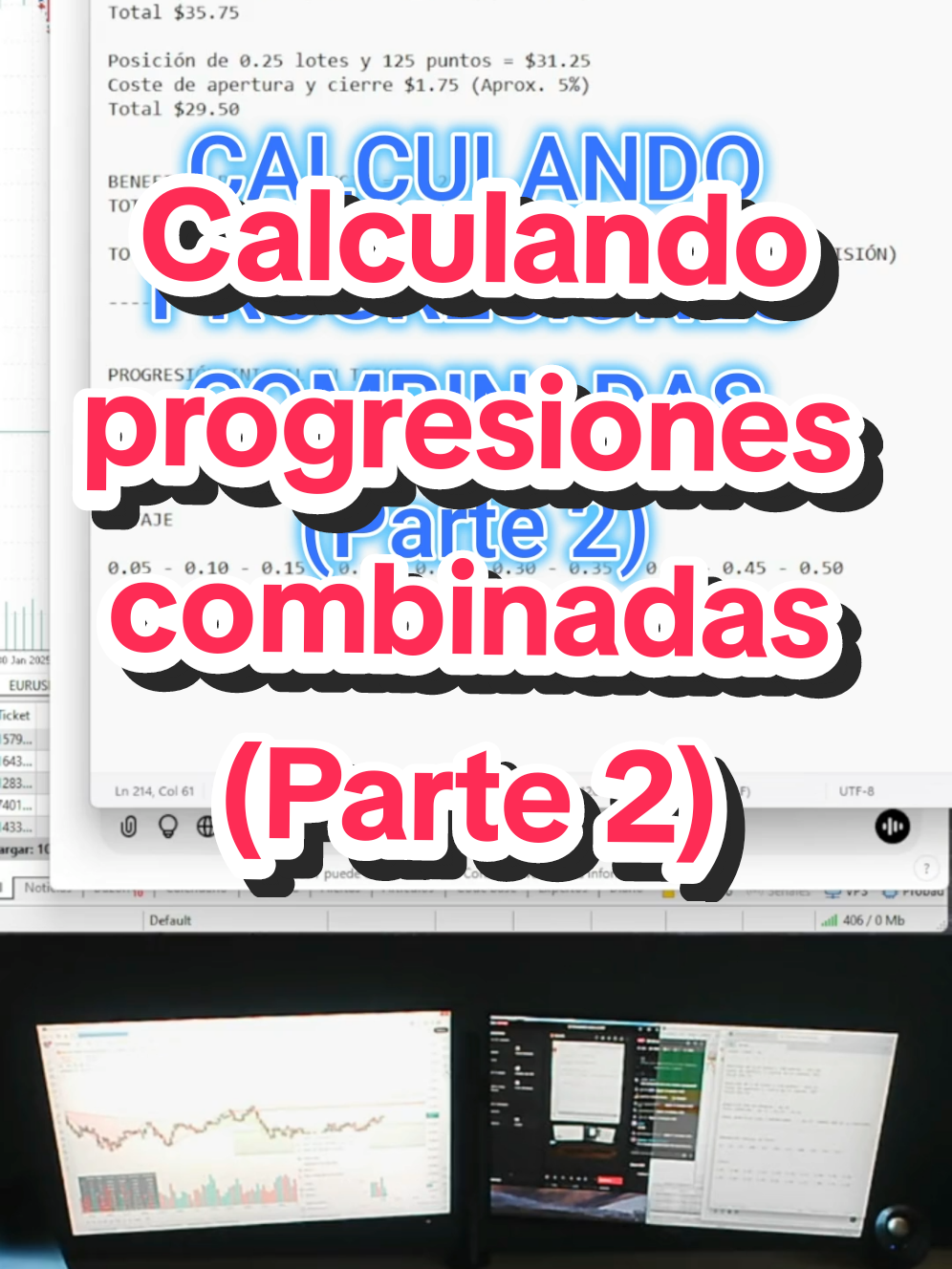 Progresiones combinadas de recorrido y lotaje (Parte 2) #progresiones #dalembert @!PRO de Ai🤖 