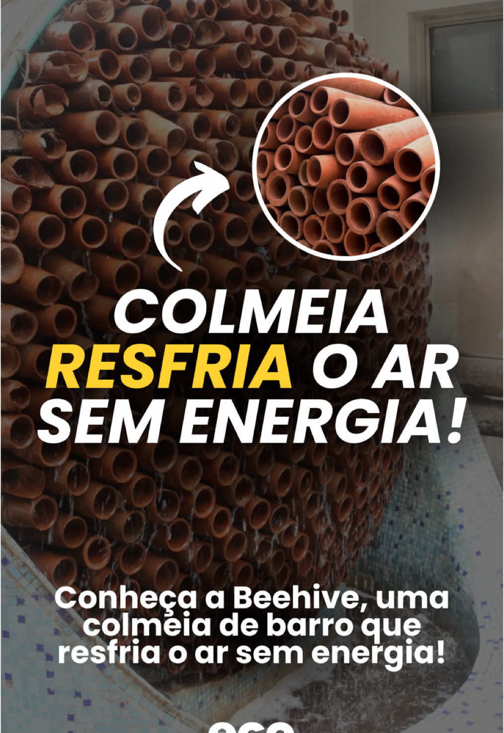 Desenvolvida pelo Ant Studio, a Beehive surge como uma solução única para proporcionar conforto térmico sem a necessidade de ar-condicionado, que consome muita energia. Inspirada na geometria das colmeias, essa inovação utiliza cones de terracota empilhados, por onde a água escorre lentamente. Isso permite que o ar quente que passa pela estrutura seja resfriado de forma natural, sem necessidade de eletricidade. A técnica, conhecida como resfriamento evaporativo, já foi testada em ambientes de trabalho na Índia e conseguiu reduzir a temperatura em até 15°C. Imagine o impacto disso em locais extremamente quentes!  O que você achou dessa tecnologia? Você gostaria de ver na sua cidade? Conta pra gente! 💬👇 E compartilhe para que mais pessoas conheçam essa inovação. 💚📢 Se você quiser nos apoiar, Assine nossa página. Precisamos muito de você! #sustentabilidade #inovação #sustentabilidadeambiental #inovação #inovacao