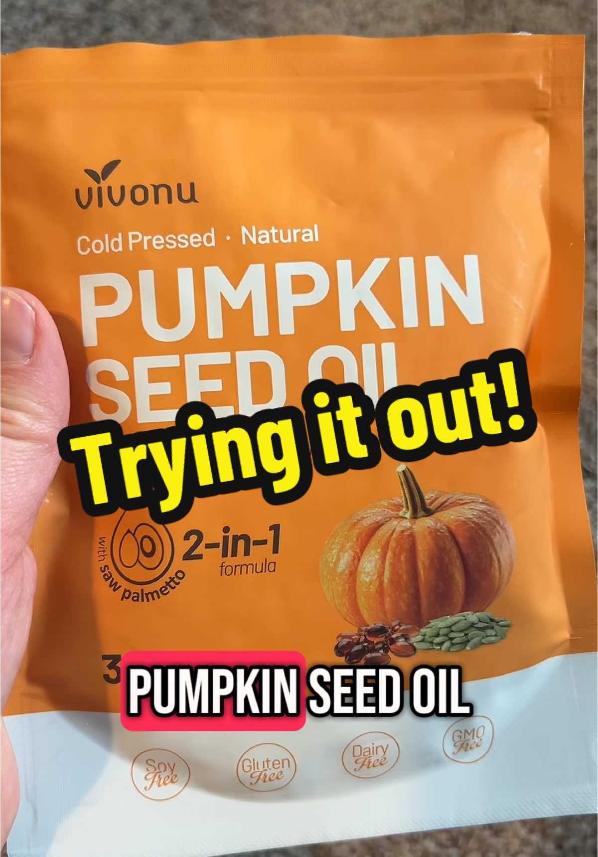I’m always up for experimenting on ways to improve my hair! I’m excited to try out pumpkin seed oil! #pumpkinseedsoil #pumpkinseedoilcapsules #TikTokShop #tiktokshopfinds #tiktokmademebuyit 