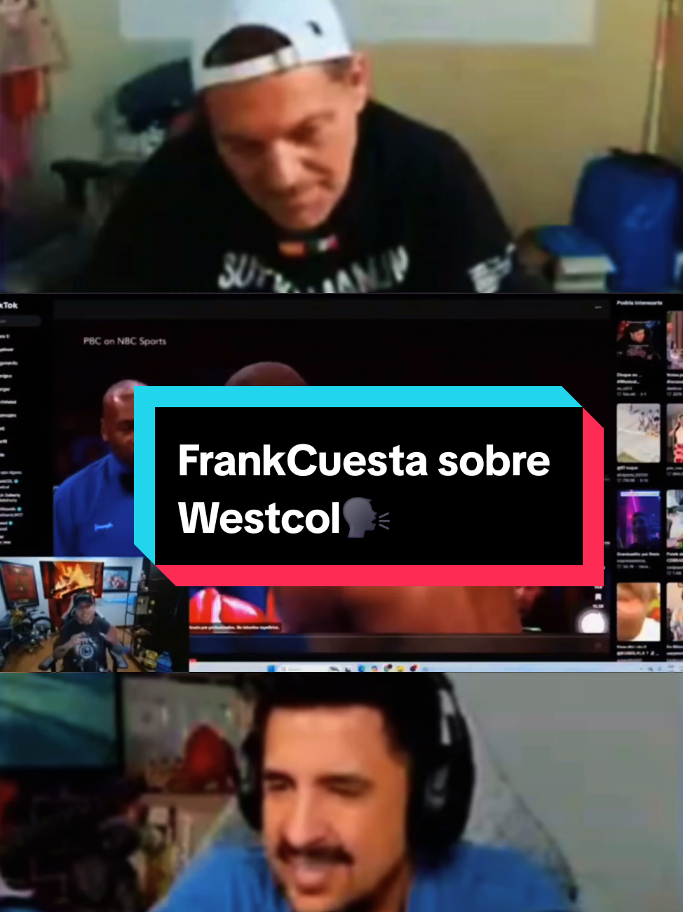 Frank Cuesta y Javi Oliveira reaccionan a Westcol  #parati #westcol #frankcuesta #javioliveira #fyp #colombia #españa #reaccion #humor 
