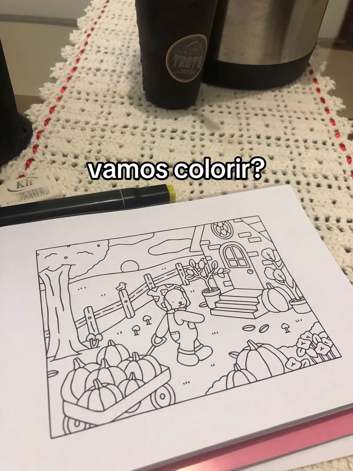 se vocês preferirem, os próximos eu gravo vídeo pintando 🫶🏻 #bobbiegoodscoloringbook #foryoupage #bobbiegoodsart #pintura #coloring #coloringbook 