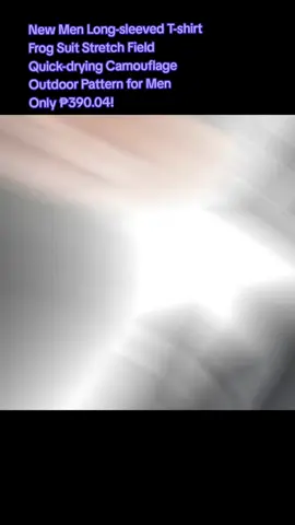 New Men Long-sleeved T-shirt Frog Suit Stretch Field Quick-drying Camouflage Outdoor Pattern for Men Only ₱390.04!