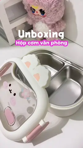 Hộp cơm giữ nhiệt 2 ngăn inox🐰🍱#hopcomgiunhiet #hopcomvanphong #xuhuong #xhuongtiktok #xhh 