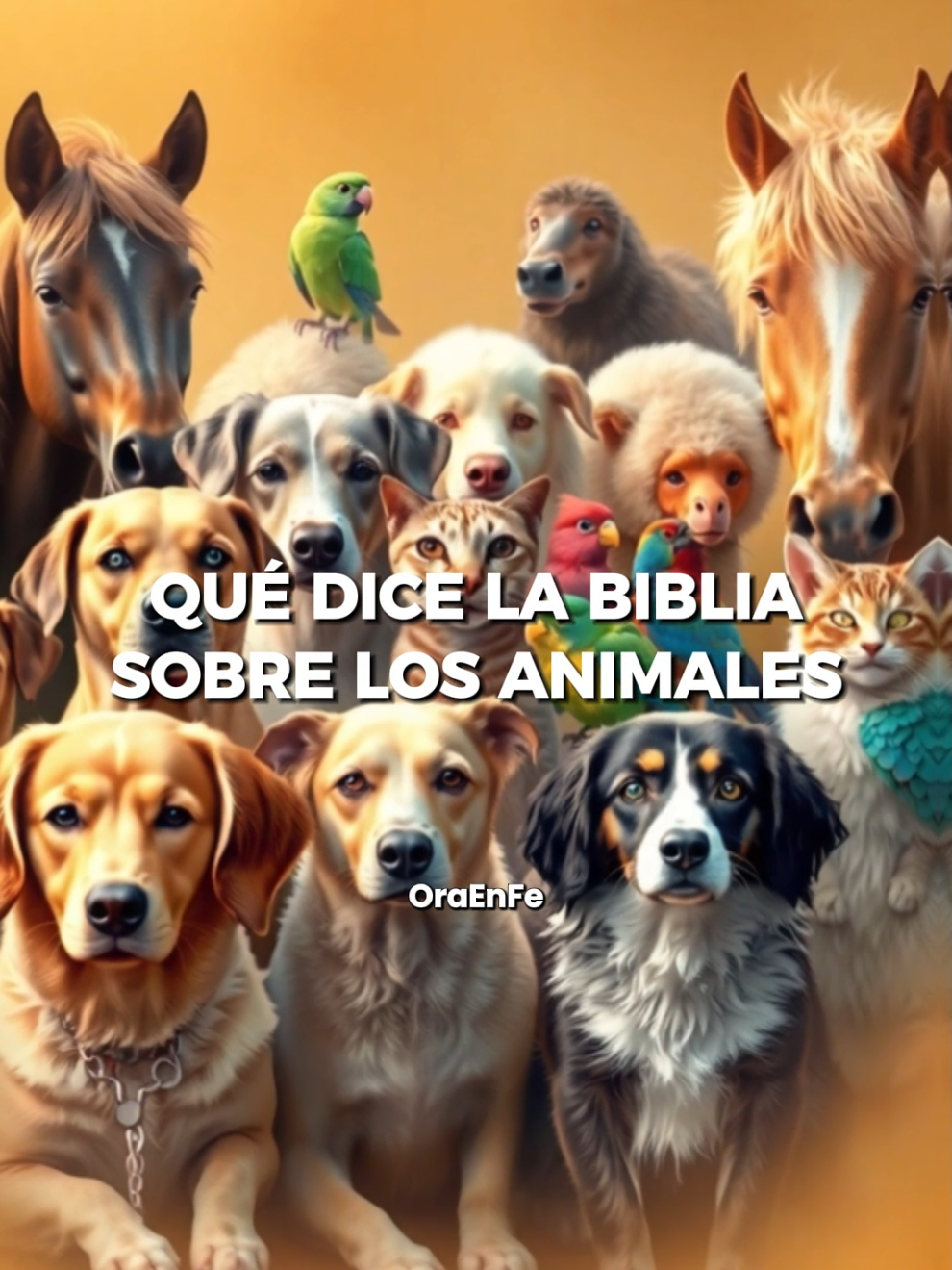 ¿Qué dice la Biblia sobre los animales?. 🙏 #Oraenfe #Biblia #Dios #Fe #Cristianismo #Bendiciones #Animales #Amor #Espiritualidad #Versículos #PalabraDeDios #Reflexión #VidaLarga #ProtecciónDivina #MensajeBiblico #jesussaves 