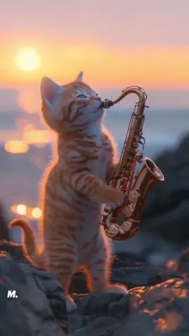 Chilling cat - Tinh em la dai duong 🎺 #ai #deepmotion #LearnOnTikTok #muot #LearnOnTikTok #hot #cats #tinhemladaiduong #saxophone 