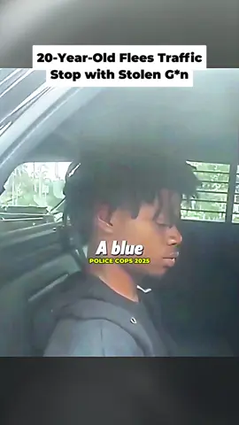 20-Year-Old Flees Traffic Stop with Stolen G*n #cops #copsoftiktok #copsontiktok #copstiktok