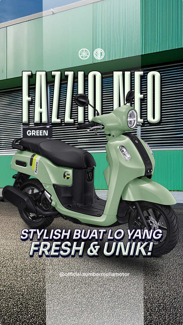 Kalau cari motor yang warnanya unik, cantik, dan trendy emang Fazzio ngga pernah salah! Udah pada lihat belum cakepnya Fazzio Neo Green ini? 😍💚 #yamaha #blitar #yamahablitar #sumbermulia #sumbermuliamotor #motor #motorcycle #motoryamaha #rekomendasimotor #fiturmotor #filano #yamahafazzio #reviewfazzio #fiturfazzio #sinematikfazzio