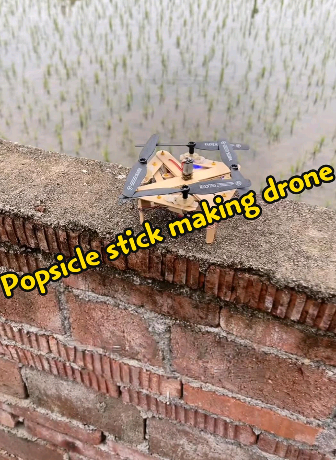 popsicle stick makeing drone#sensor #drone #DIYelectronics #Innovation #iot 