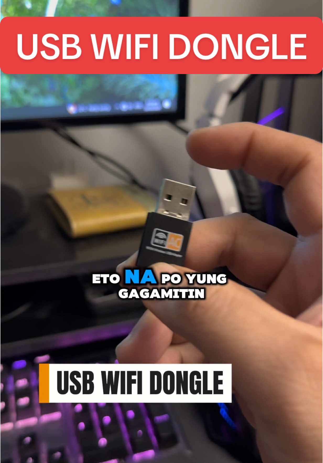 Replying to @Jayoun USB WIFI ADAPTER WIFI DONGLE #kacoolmallph #usbwifi #wifidongle #wifitransmitter #wifi #fyp 
