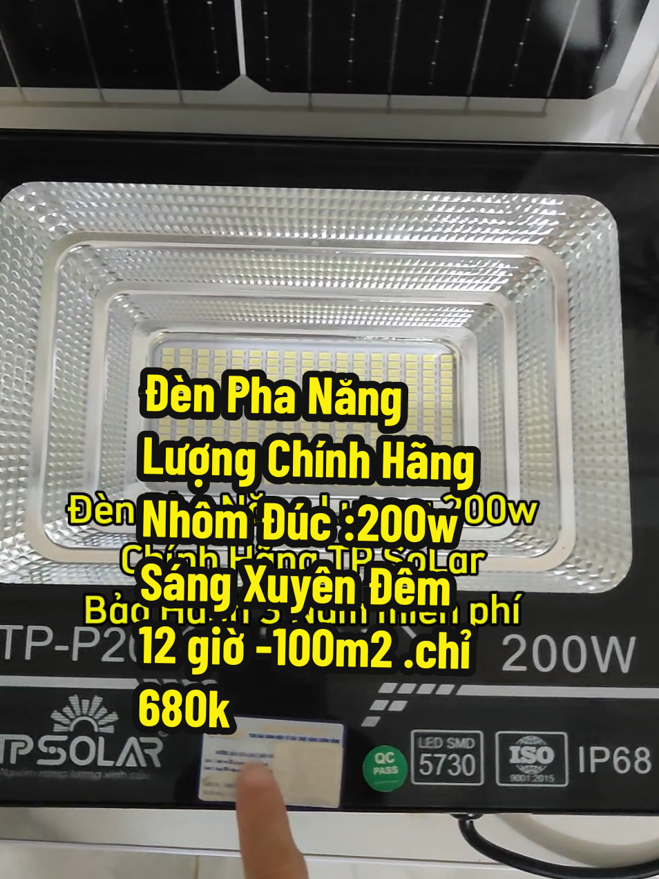 Trả lời @hongngocxh2 Đèn Nhôm Đúc 200w Chính Hãng TP SoLar sáng 12 giờ 100m2 Bảo Hành 3 Năm nay giảm hơn 47% #thuyan90 #dennangluongmattroi #den #dennangluong #dennangluongmattroigiatot #xhtiktok @THÙY AN 90 @THÙY AN 90 @THÙY AN 90 
