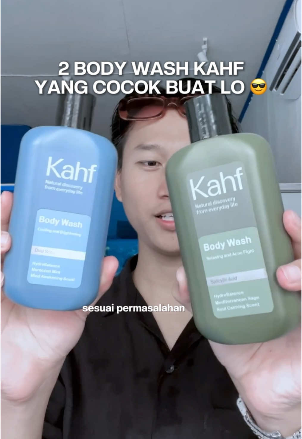 Kahf Bodywash ! Bodywash cowok yang ajib nih favv gua BIRU 🔥 #bodycare #bodywash #kahf #kahfeveryday #kahfbodywash #perawatanbadan 