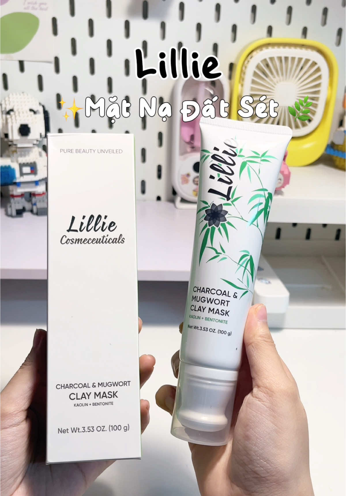 Mặt nạ đất sét ngải cứu Lillie 🍃 Da dầu rất iu 🧏🏻‍♀️ #matnadatset #lillie #matnathantre #skincare #dadepmoingay #goclamdep#goclamdepep #review #xh #fyp #foryou #xhtiktok #vairal 