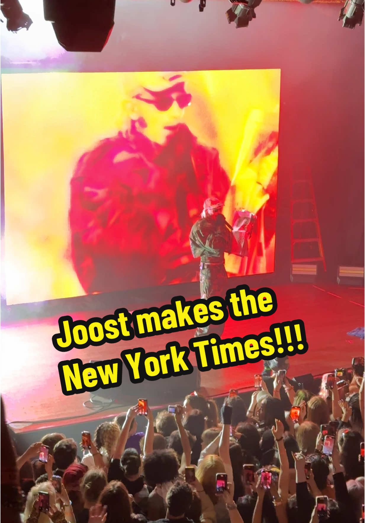 We are proud of you too @joost #joostnyc #joost #nyc #joostklein #unity #europapa #newyorktimes #nyt