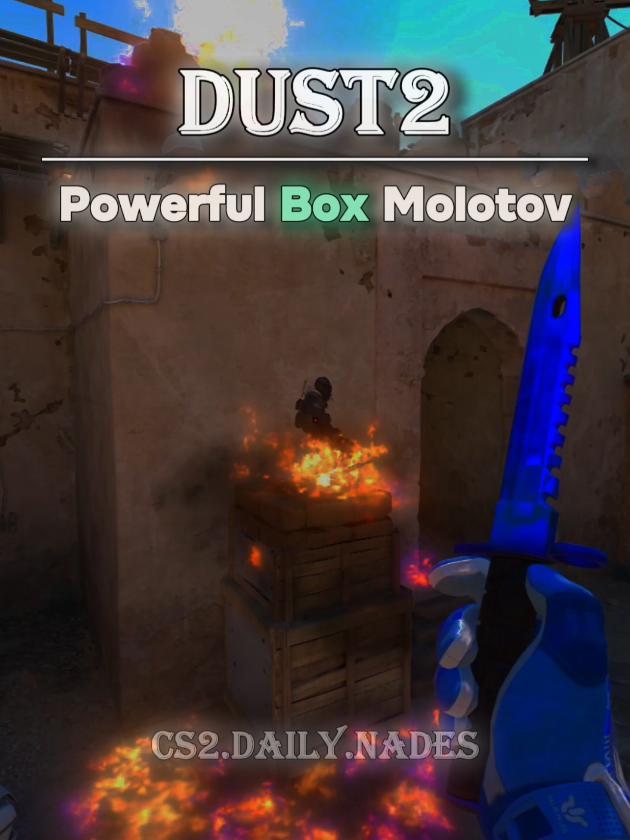 ⚠️Powerful Box Molly (Dust2)🚨 #counterstrike #fyp #cs2