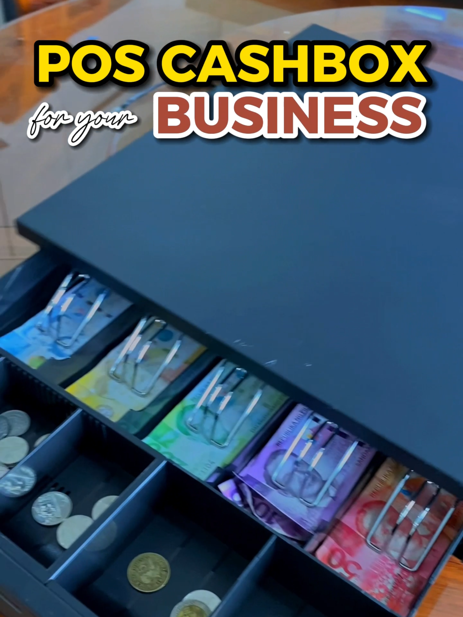 POS Cashbox for your business! Perfect to sa kahit na anong negosyo! The product link is in the yellow basket!  #boosmart #pos #cashdrawer #cashbox #cashboxorganizer #poscashbox #fyp #fypage #fyppppppppppppppppppppppp