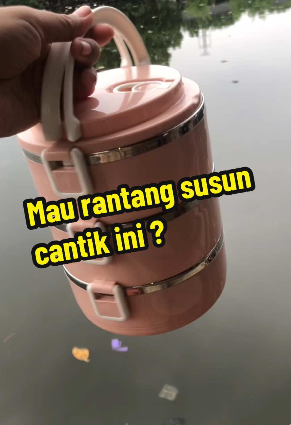 Rantang susun cantik #rantangsusun #rantangpiknik #rantangplastik #rantangsusunstainless #rantangbekal 